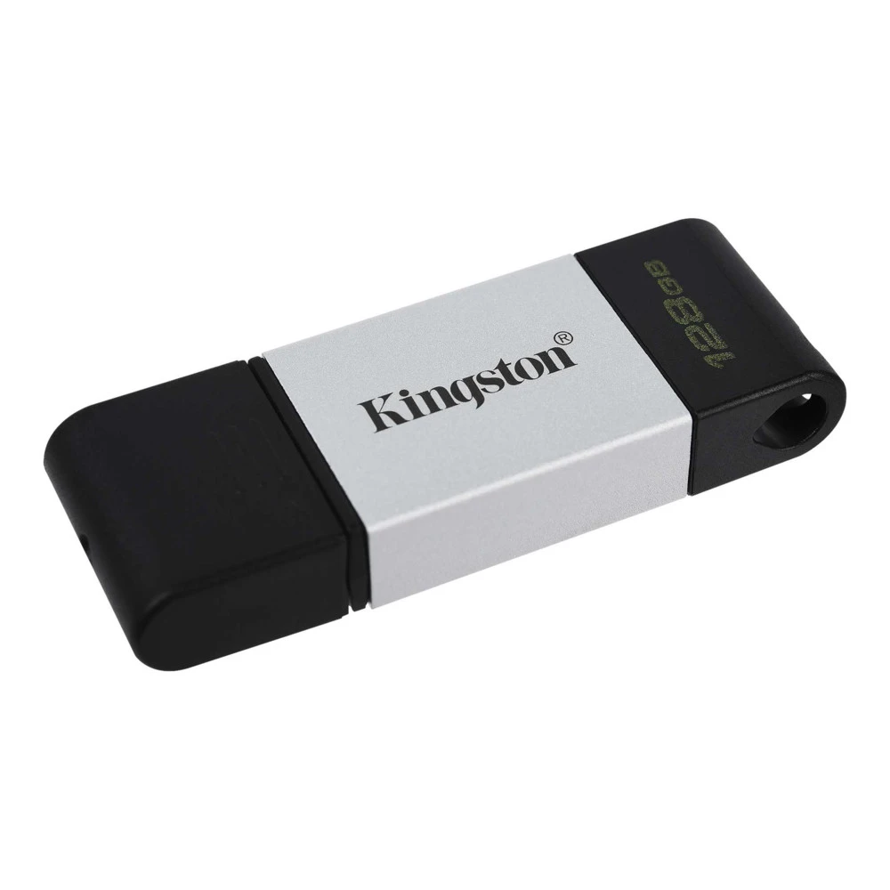 USB флешка (Flash) Kingston Data Traveler 80 (Silver-Black) DT80/128GB 128 ГБ