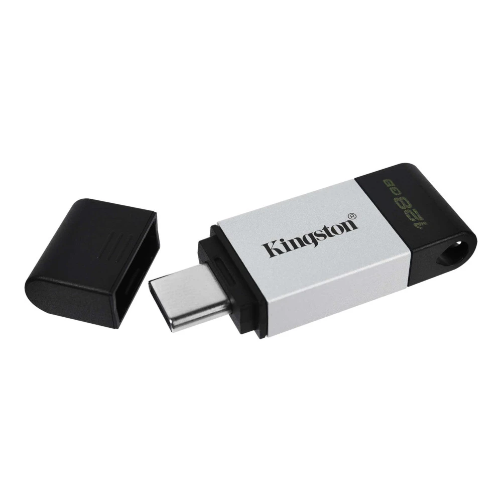 USB флешка (Flash) Kingston Data Traveler 80 (Silver-Black) DT80/128GB 128 ГБ