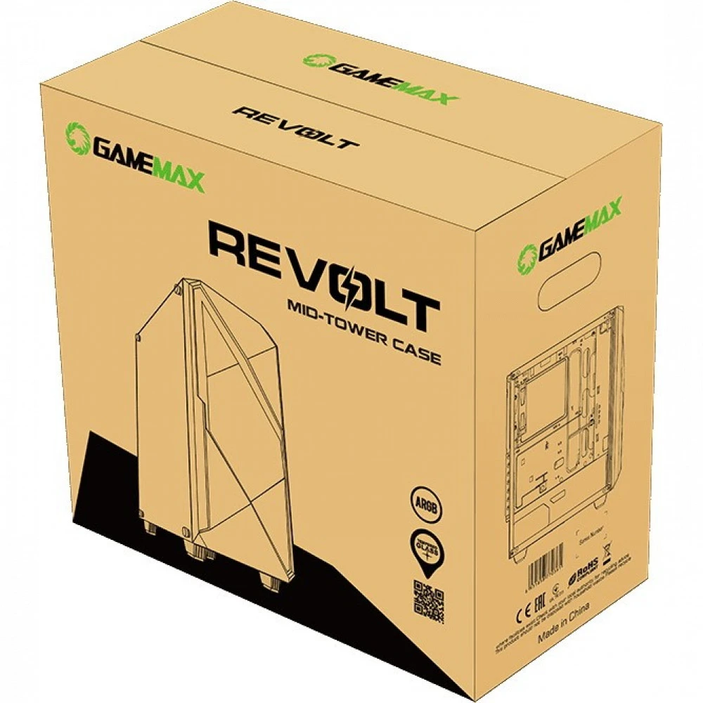 Корпус GameMax Revolt Black Mid-Tower