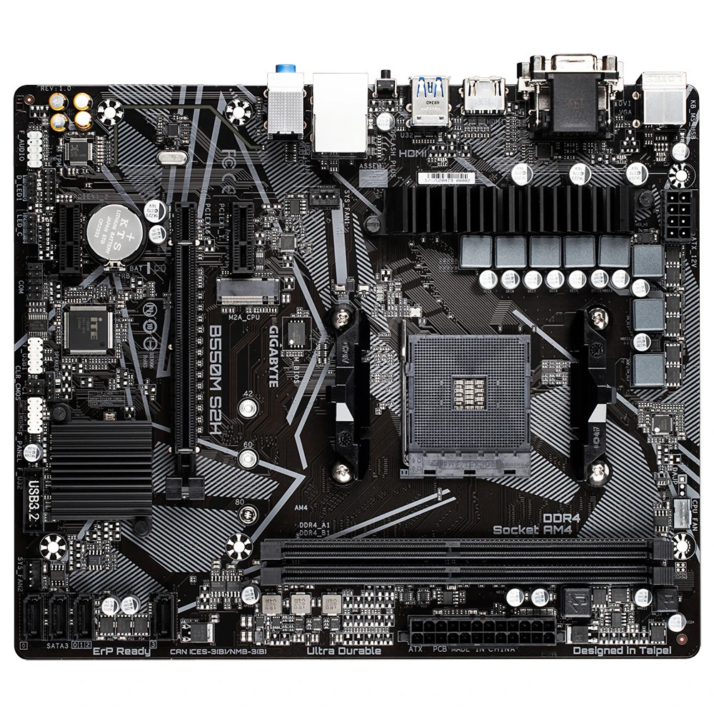 Материнская плата Gigabyte B550M S2H Micro-ATX, AMD AM4