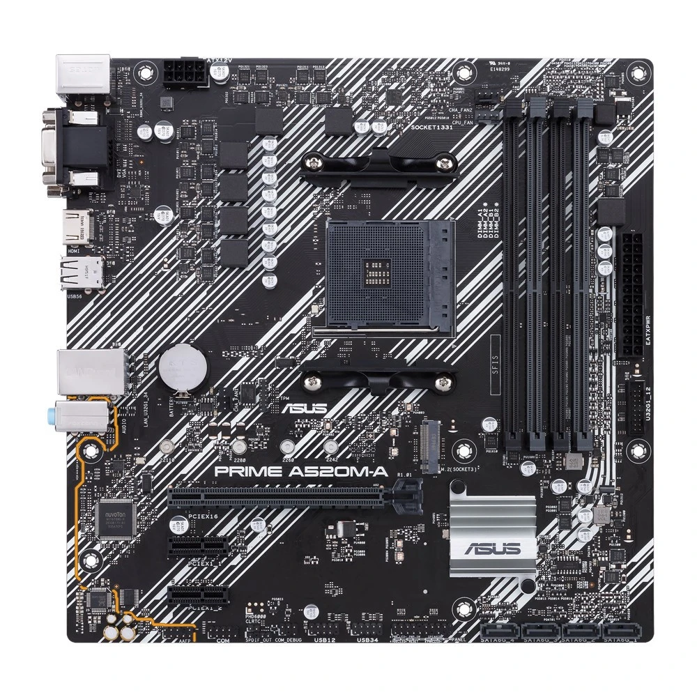 Материнская плата Asus PRIME A520M-A Micro-ATX, AMD AM4