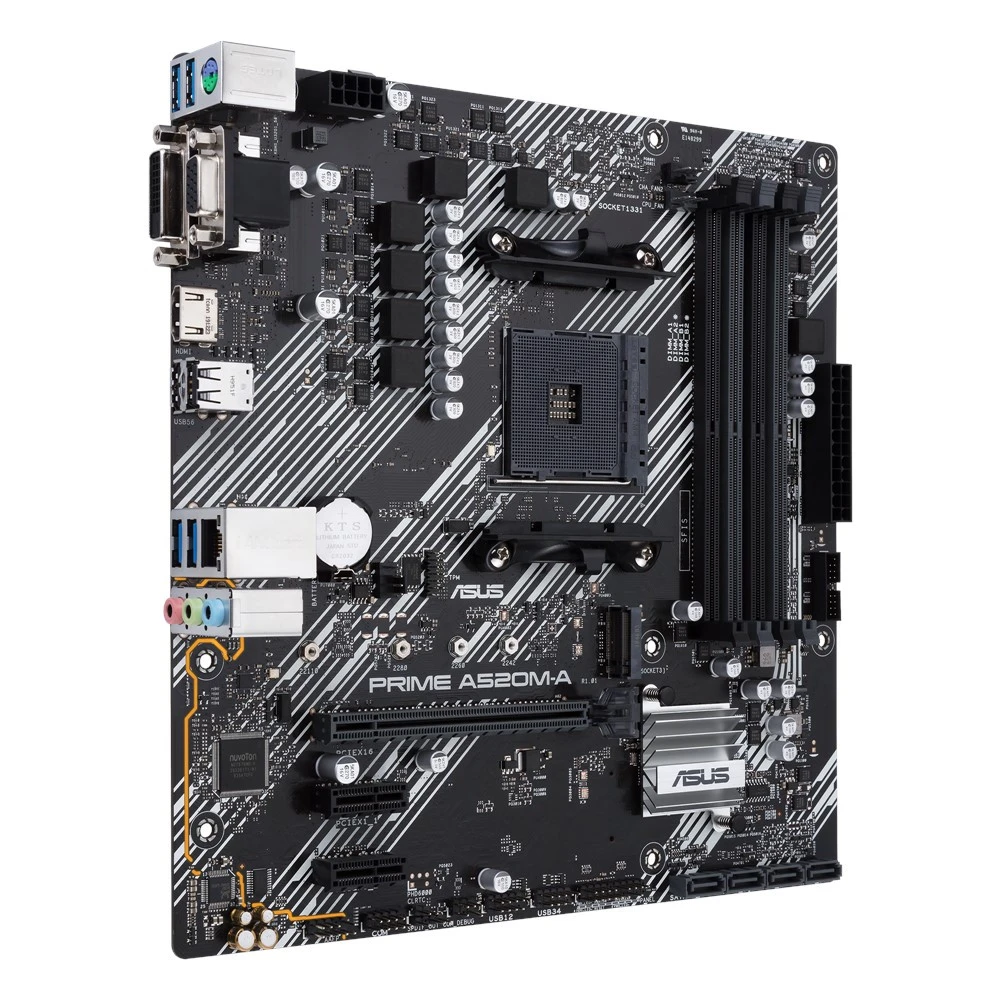 Материнская плата Asus PRIME A520M-A Micro-ATX, AMD AM4