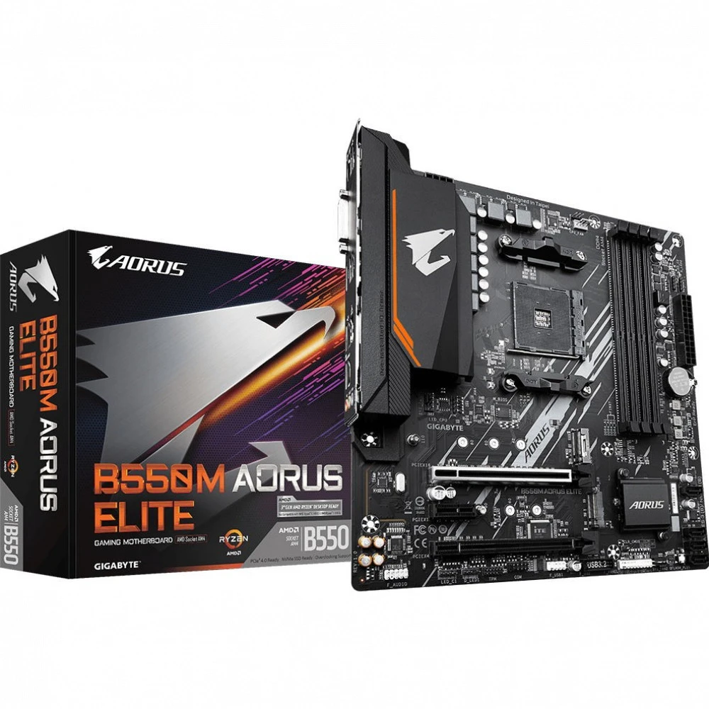 Материнская плата Gigabyte B550M AORUS ELITE 9MB55MAEL-00-10 Micro-ATX, AMD AM4