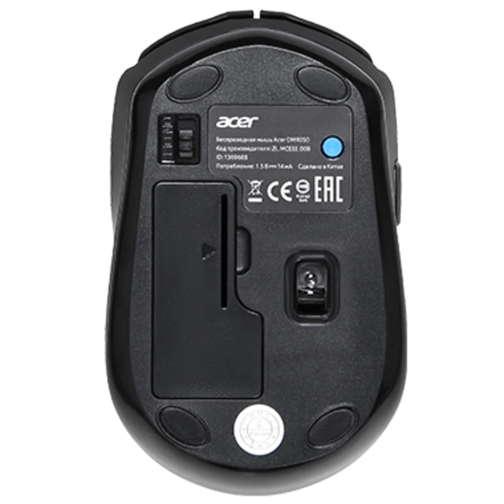 Мышь Acer OMR050 ZL.MCEEE.00B Бюджетные, Беспроводная