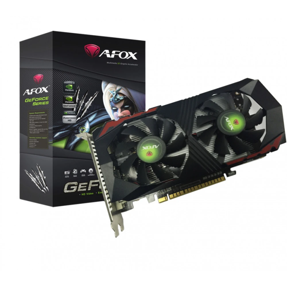 Видеокарта AFOX GeForce GTX 1050 Ti V3 AF1050TI-4096D5H2-V3 4 ГБ
