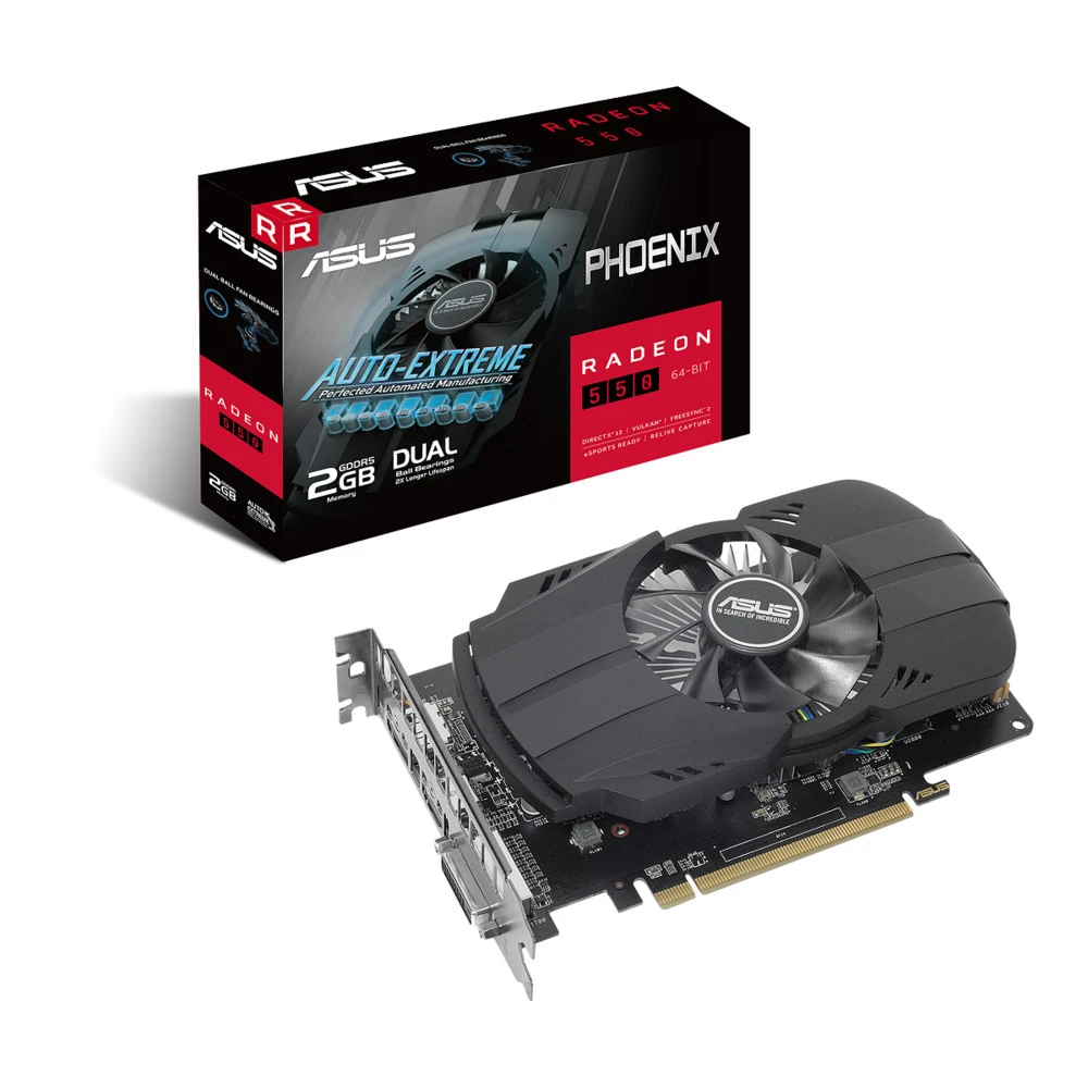 Видеокарта Asus Phoenix Radeon 550 2GB GDDR5 PH-550-2G 2 ГБ