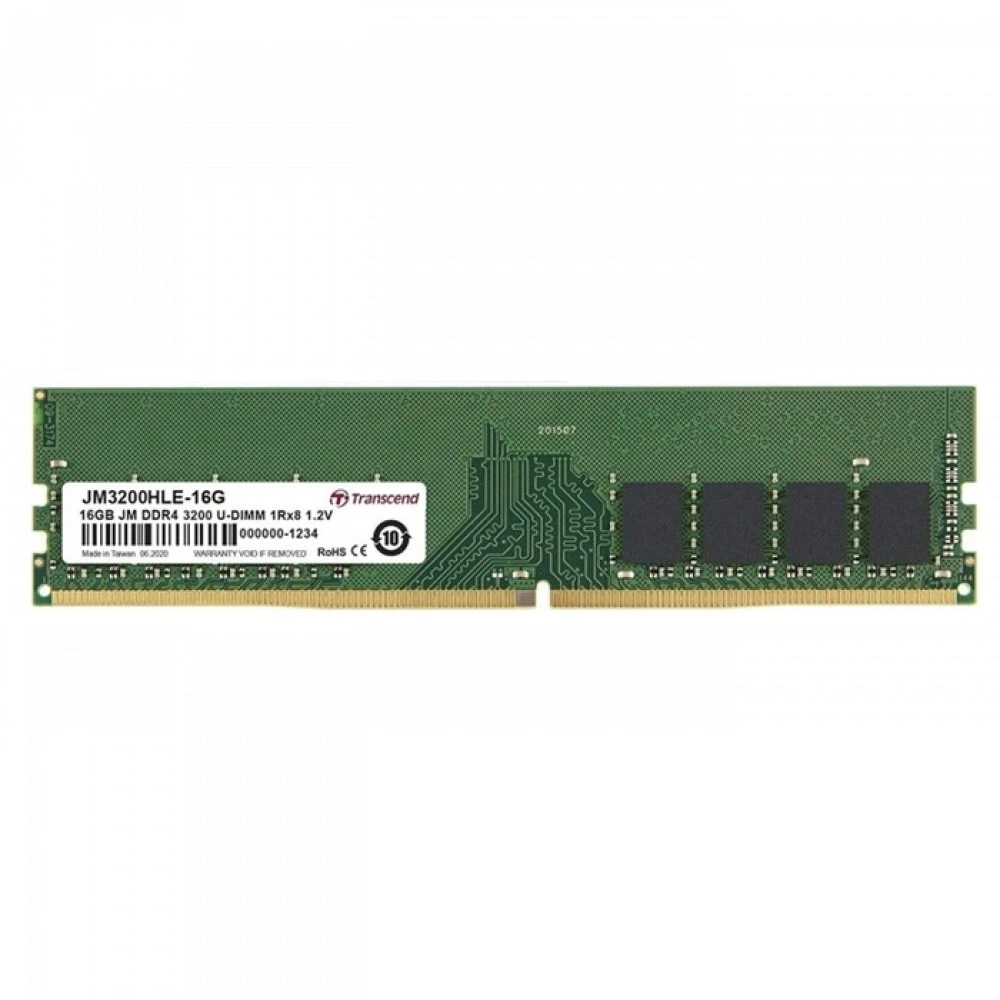 ОЗУ Transcend 16 ГБ JM3200HLE-16G DIMM, DDR4, 16 Гб, 3200 МГц