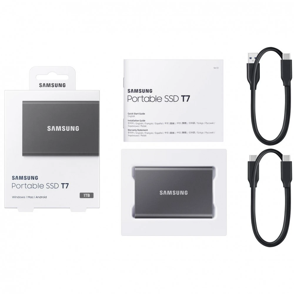 Внешние накопители Samsung External SSD T7 MU-PC1T0T/WW 1 ТБ