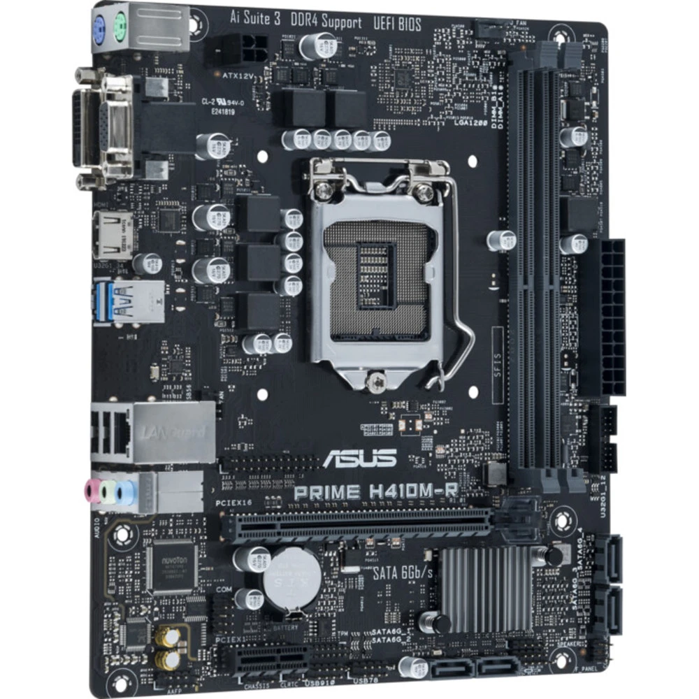 Материнская плата Asus PRIME H410M-R-SI 90MB1520-M0ECY0 Micro-ATX, LGA 1200