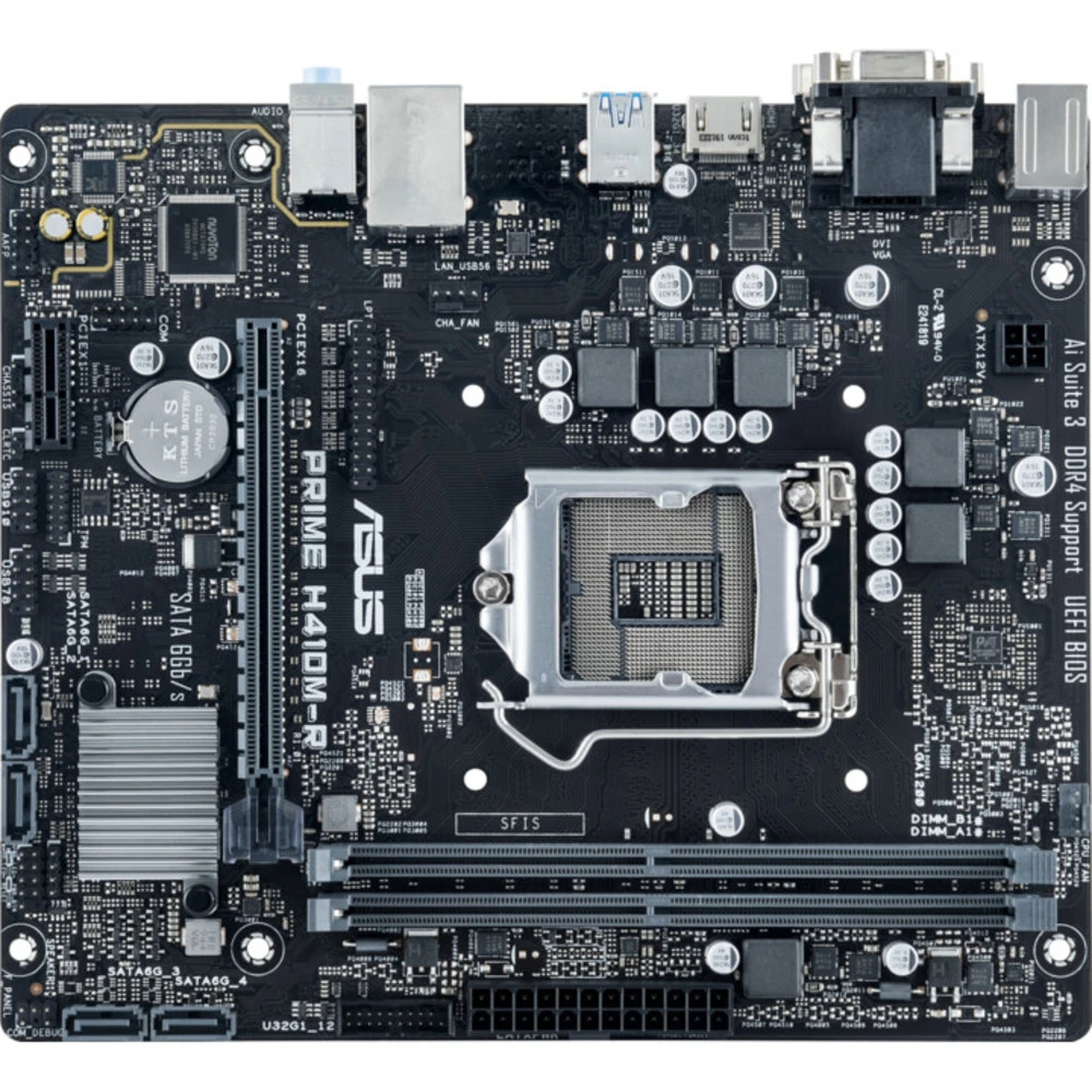 Материнская плата Asus PRIME H410M-R-SI 90MB1520-M0ECY0 Micro-ATX, LGA 1200