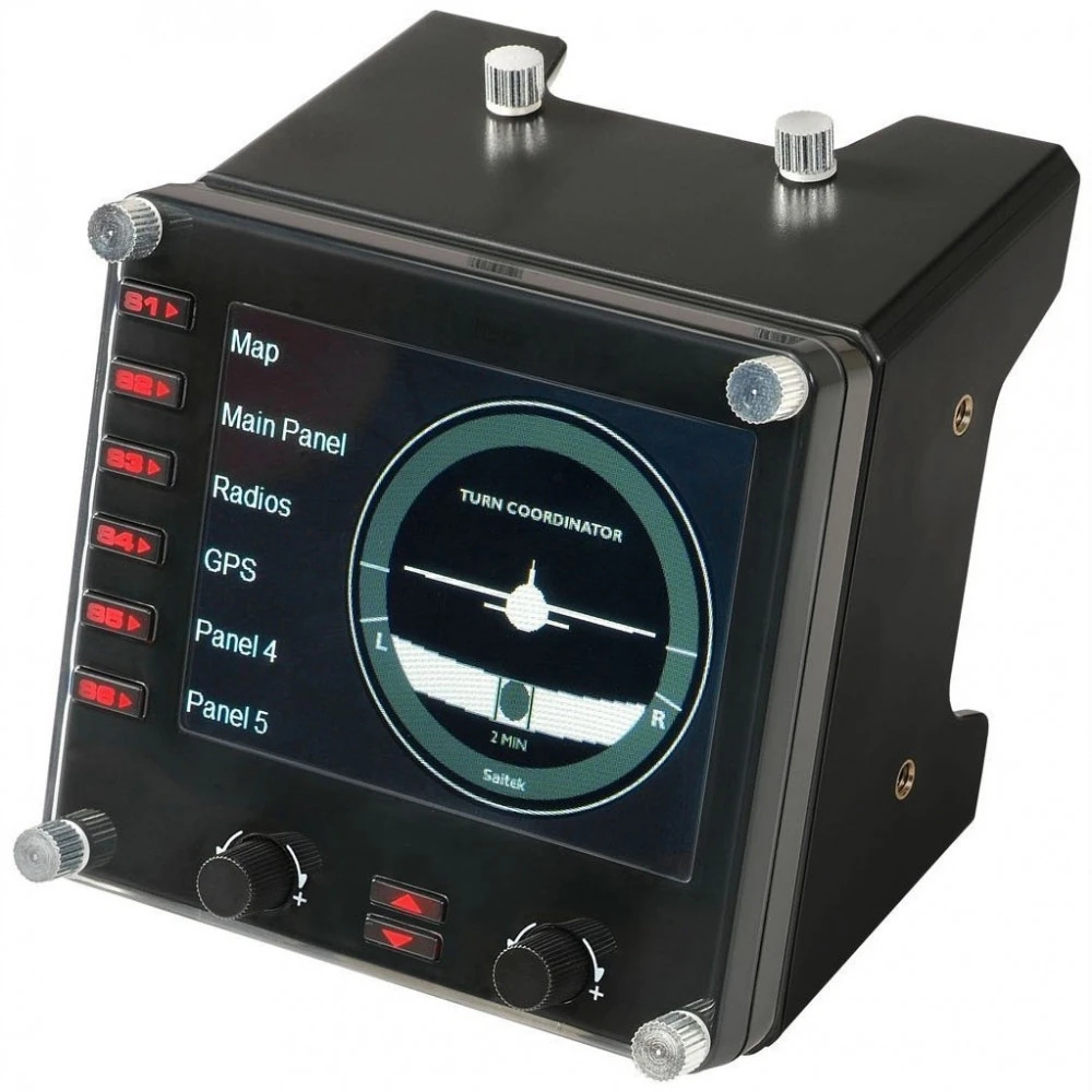 Манипулятор Logitech Flight Instrument Panel (приборная панель с ЖК-дисплеем для авиасимуляторов) 945-000008