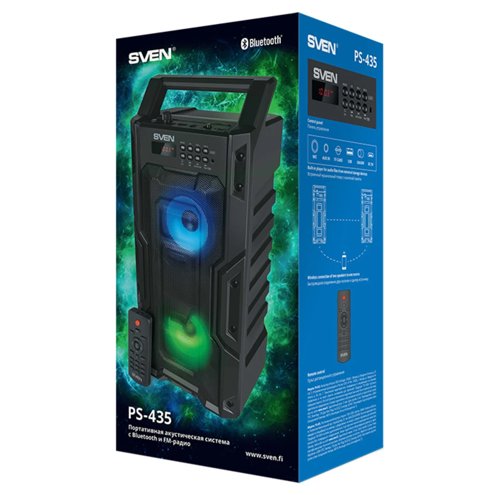 Портативная колонка Sven PS-435 SV-019075 Черный