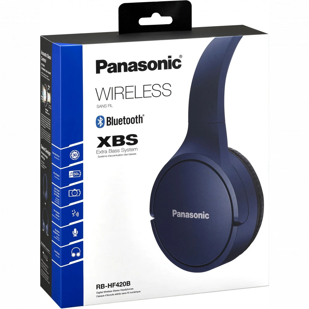 Наушники Panasonic RB-HF420B Синий RB-HF420BGEA