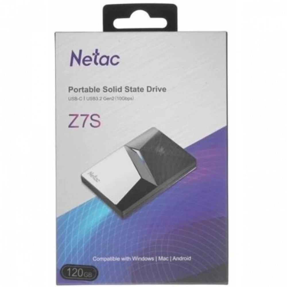 Внешние накопители Netac Z7S NT01Z7S-120G-32BK 120 ГБ