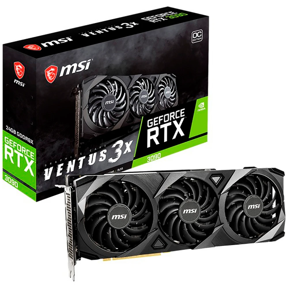 Видеокарта MSI GeForce RTX 3090 VENTUS 3X 24G OC 24 ГБ
