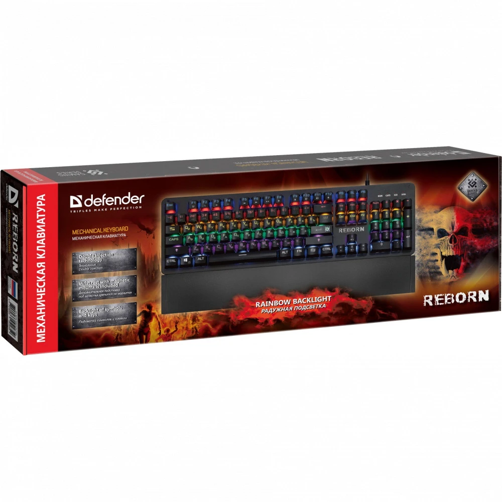Клавиатура Defender Reborn GK-165DL 45165 Проводная, USB