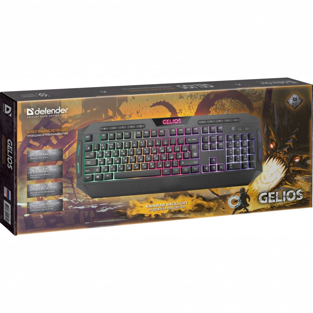 Клавиатура Defender Gelios GK-174DL 45174 Проводная, USB