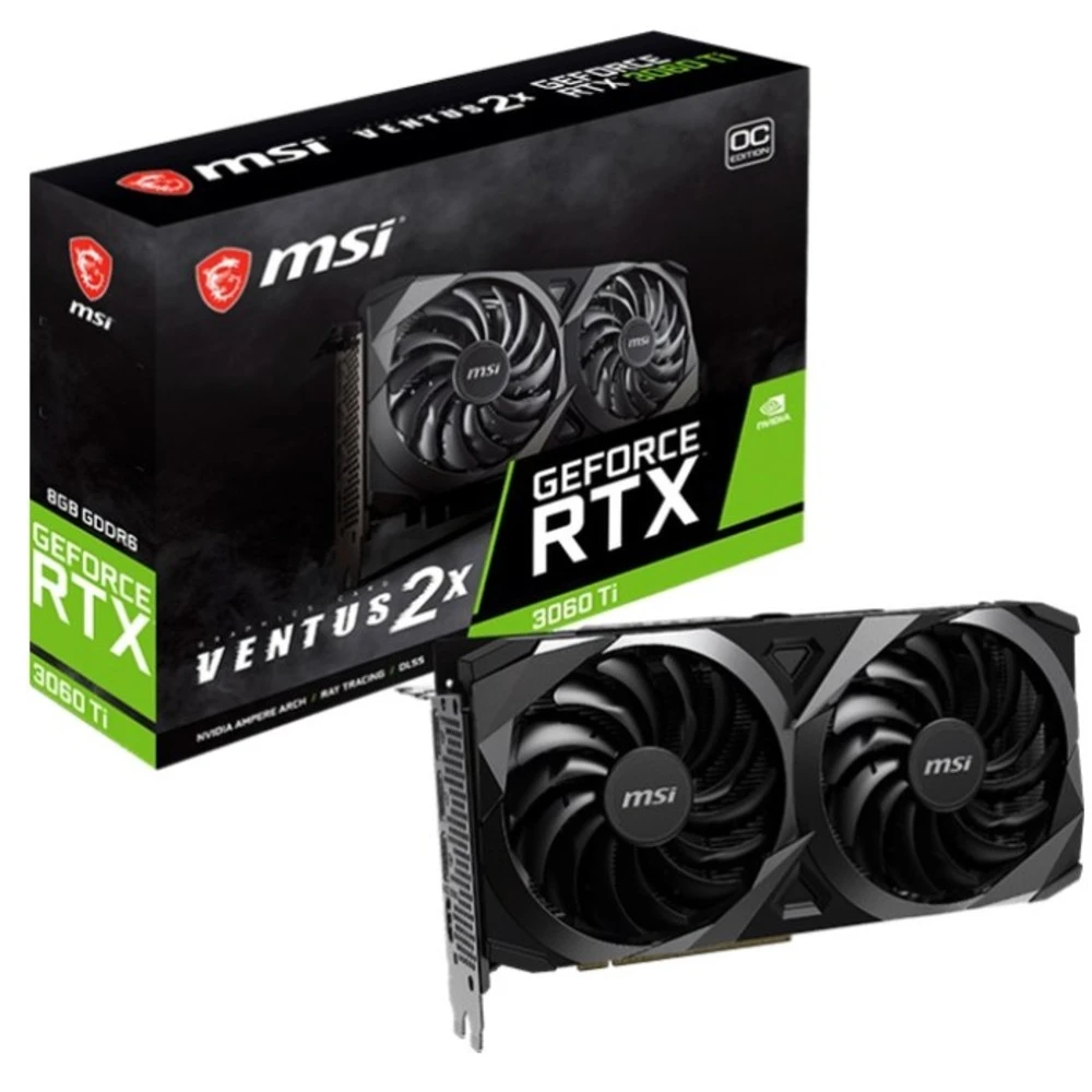 Видеокарта MSI GeForce RTX 3060 Ti VENTUS 2X OC 8 ГБ