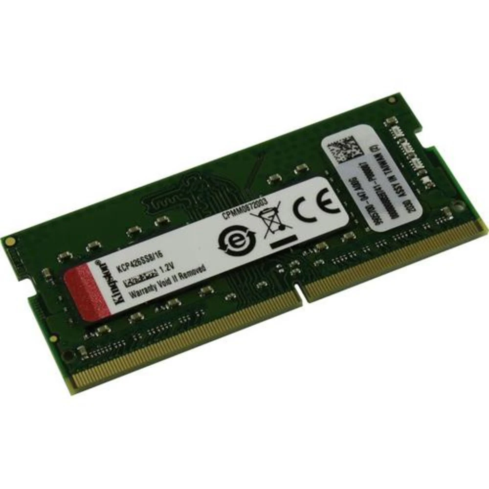 ОЗУ Kingston 16G D4-2666S19 KCP426SS8/16 SO-DIMM, DDR4, 16 Гб, 2666 МГц