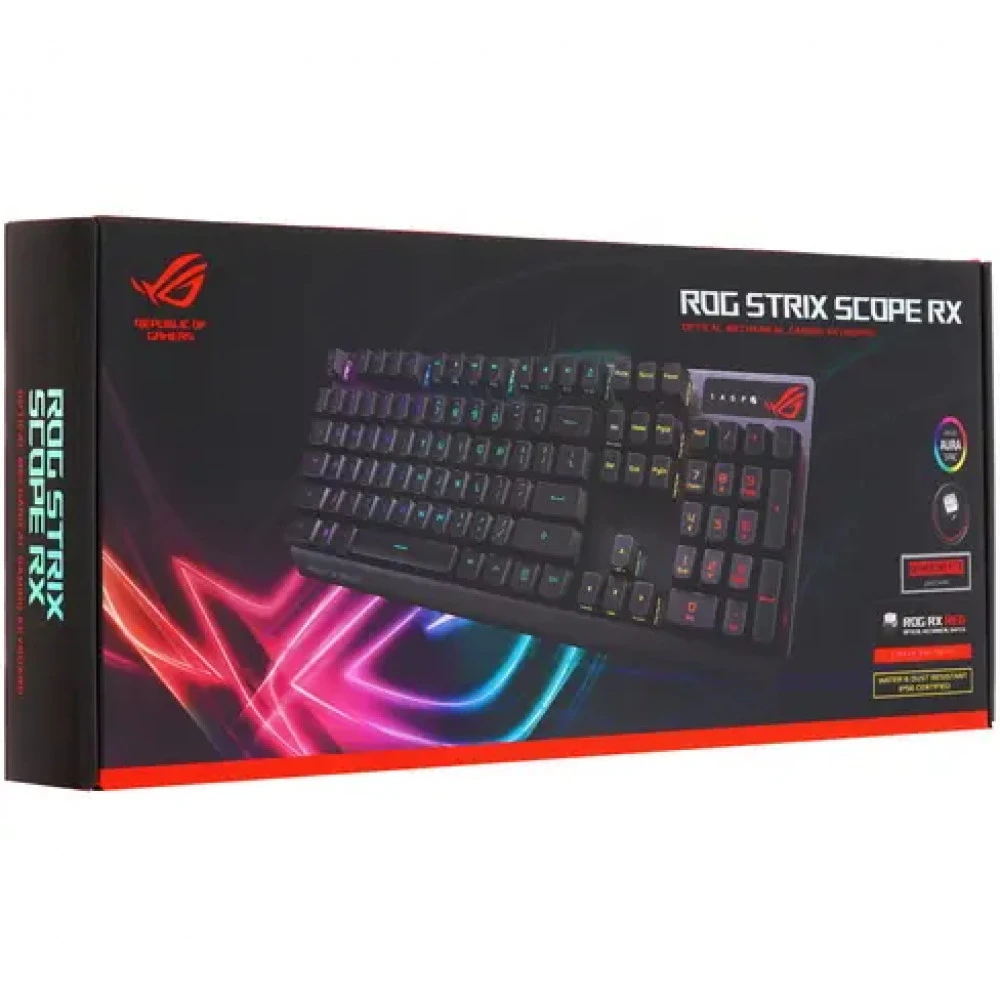Клавиатура Asus XA05 ROG Strix Scope RX 90MP0240-BKRA00 Проводная, USB