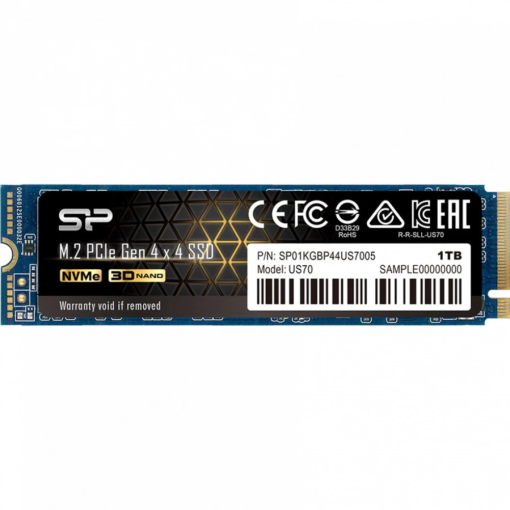 Жесткий диск Silicon Power US70 SP01KGBP44US7005 SSD (твердотельные), 1 ТБ, M.2