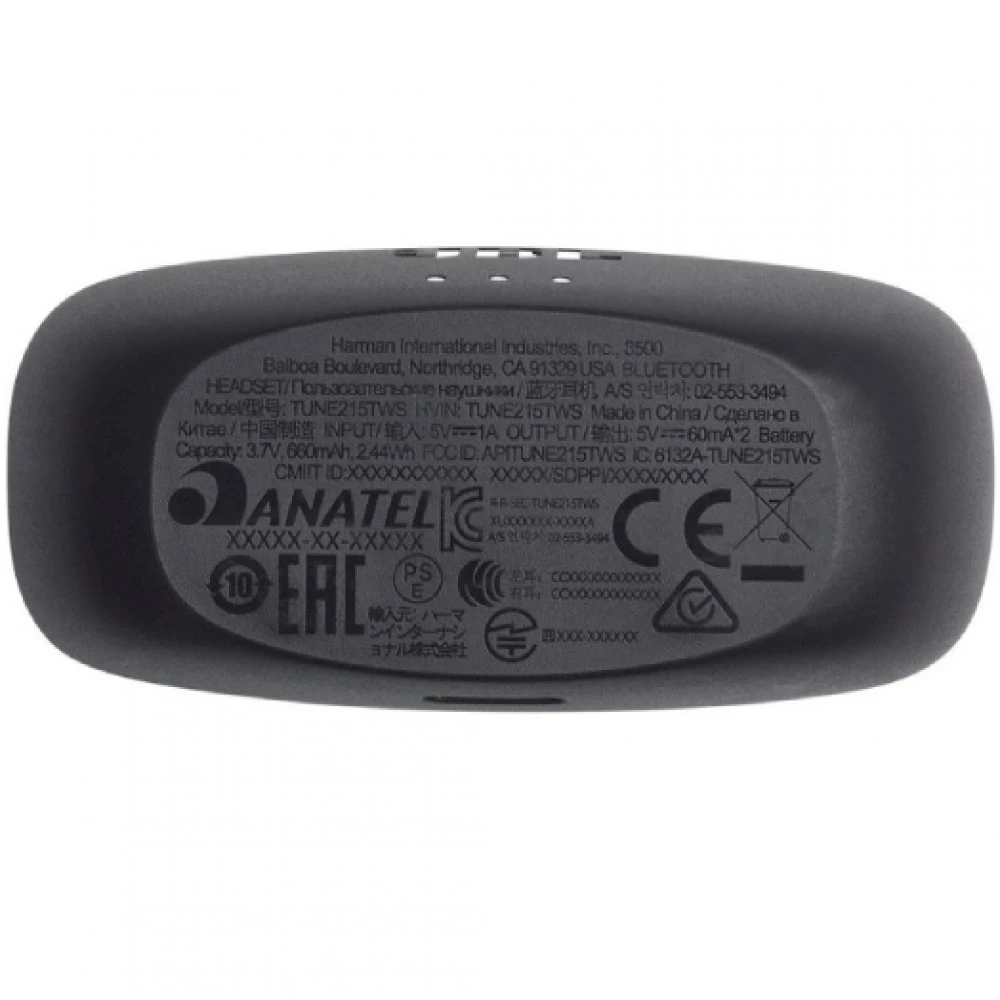 Наушники JBL Tune 215TWS JBLT215TWSBLK