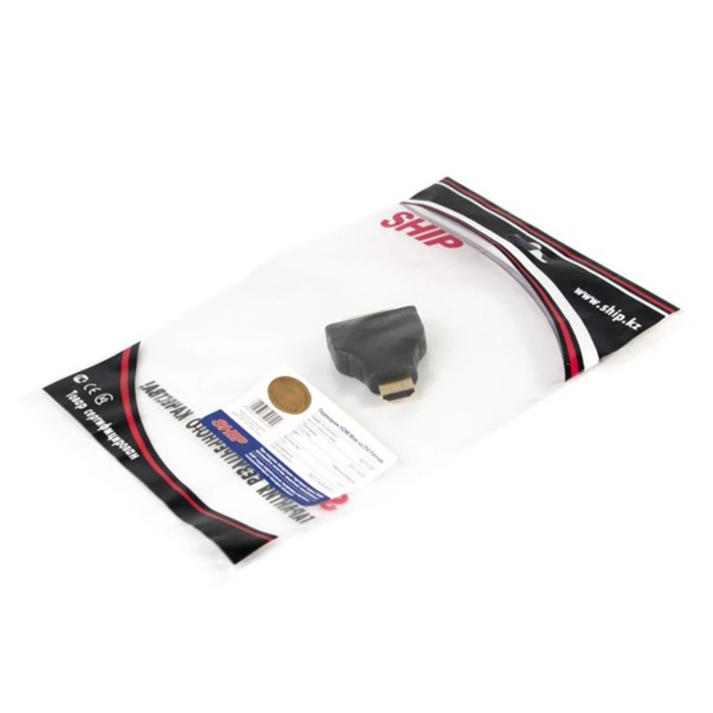 Кабель интерфейсный SHIP Переходник HDMI Male на DVI 24+5 Female AD103P HDMI - DVI