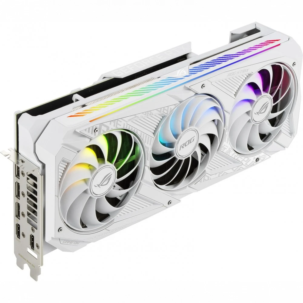 Видеокарта Asus ROG-STRIX-RTX3080-O10G ROG-STRIX-RTX3080-O10G-WHITE 10 ГБ