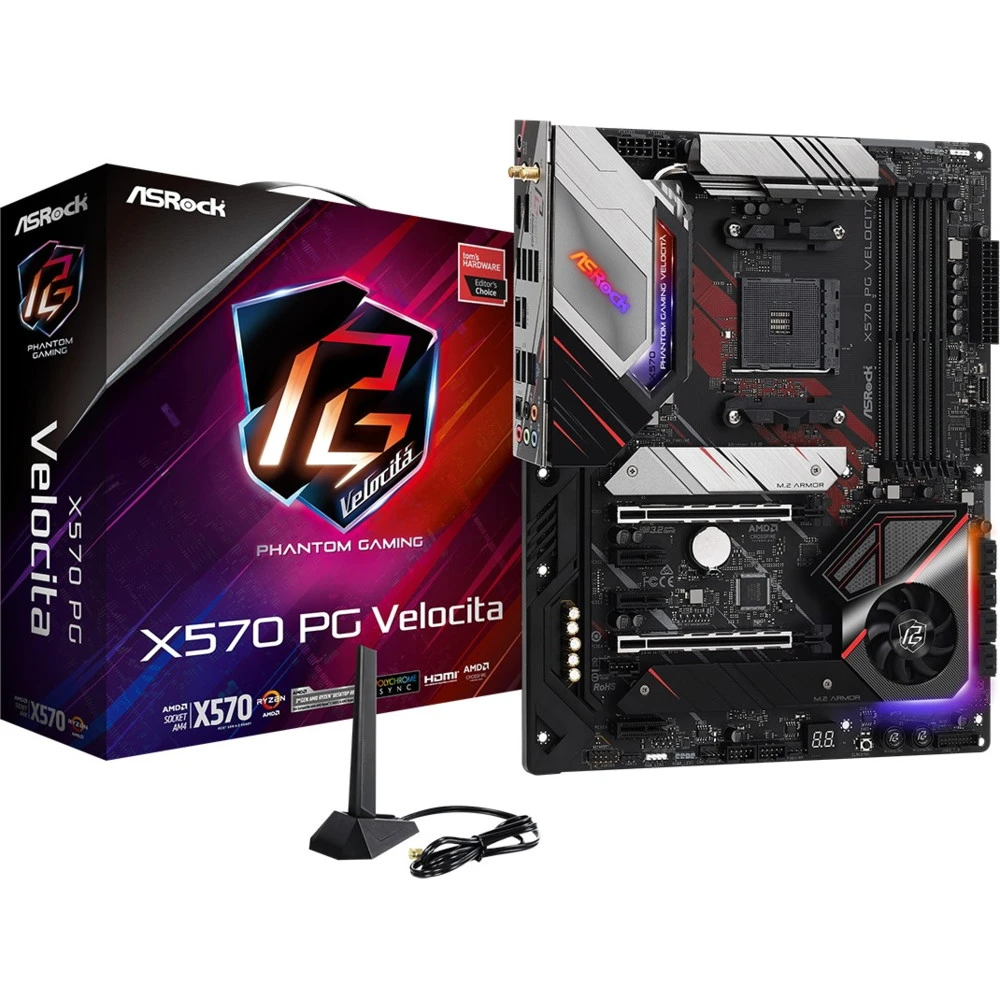 Материнская плата ASRock X570 PG VELOCITA ATX, AMD AM4