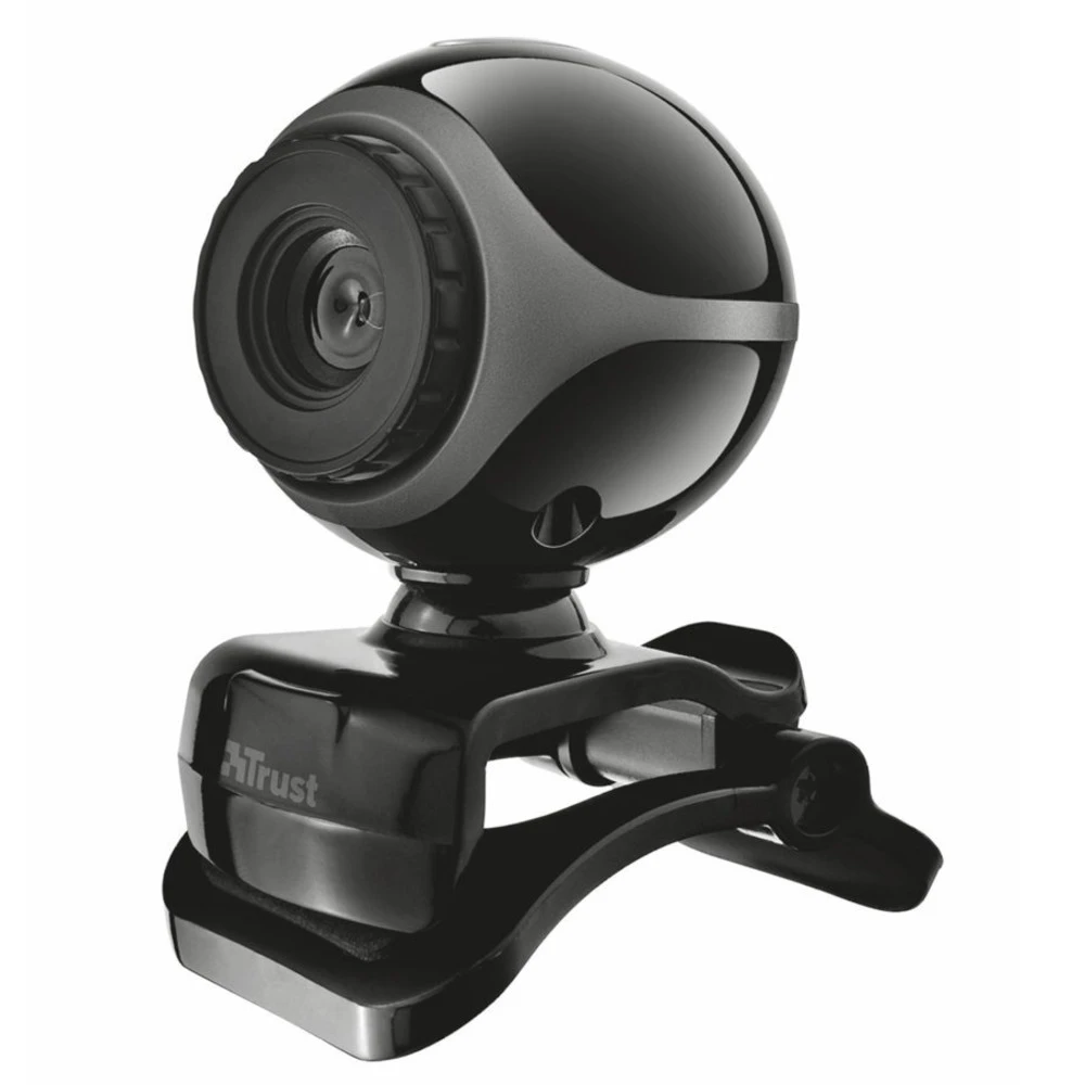 Веб камеры Trust Веб-камера Exis Webcam Black-Silver 17003BS