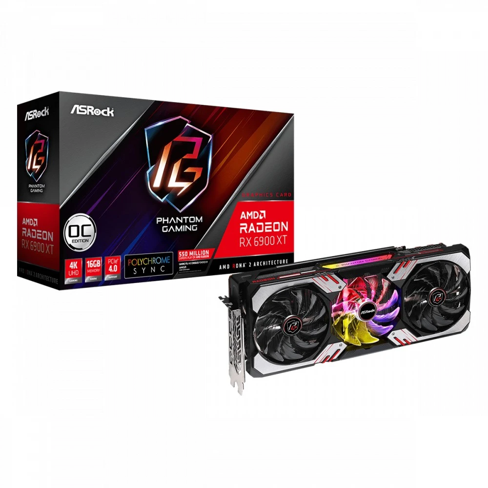 Видеокарта ASRock RX6900XT PGD 16GO 16 ГБ