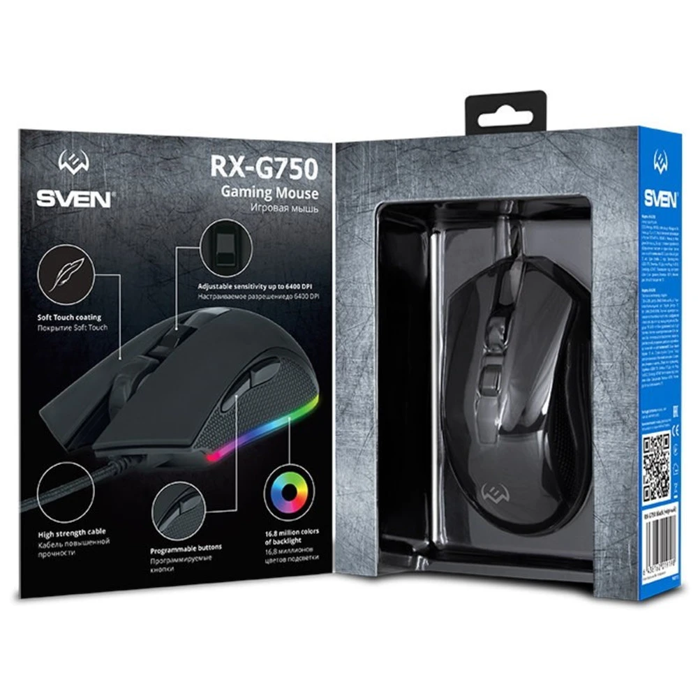Мышь Sven RX-G750 SV-019198 Игровые, Проводная