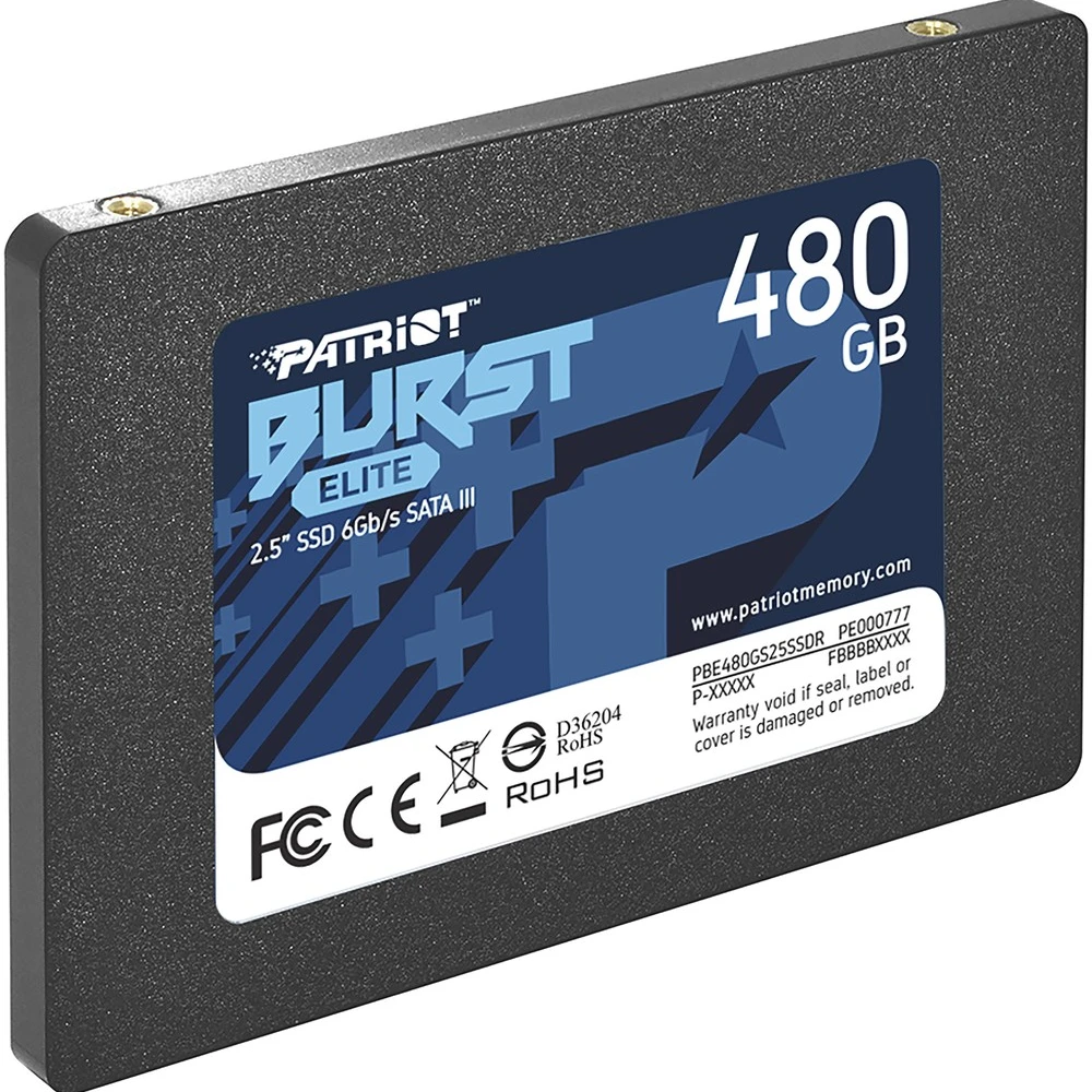 Жесткий диск Patriot Burst Elite PBE480GS25SSDR SSD (твердотельные), 480 ГБ, 2.5 дюйма, SATA