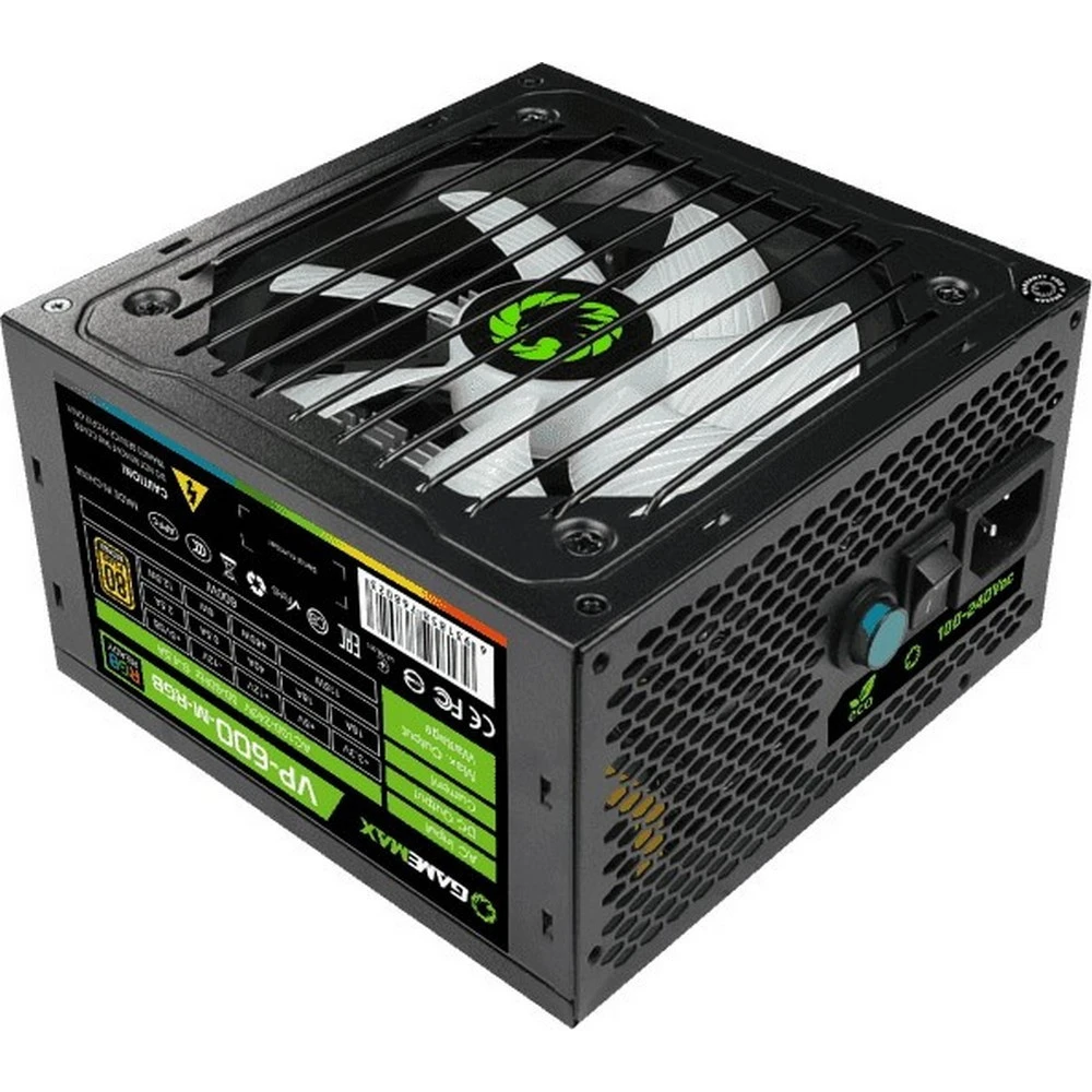 Блок питания GameMax 600W VP-600-M-RGB v2 600 Вт, 80+ Bronze