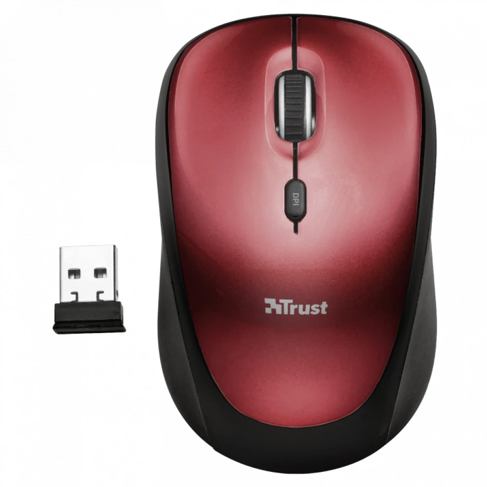 Мышь Trust Wireless Mouse Yvi 19522 Бюджетные, Беспроводная