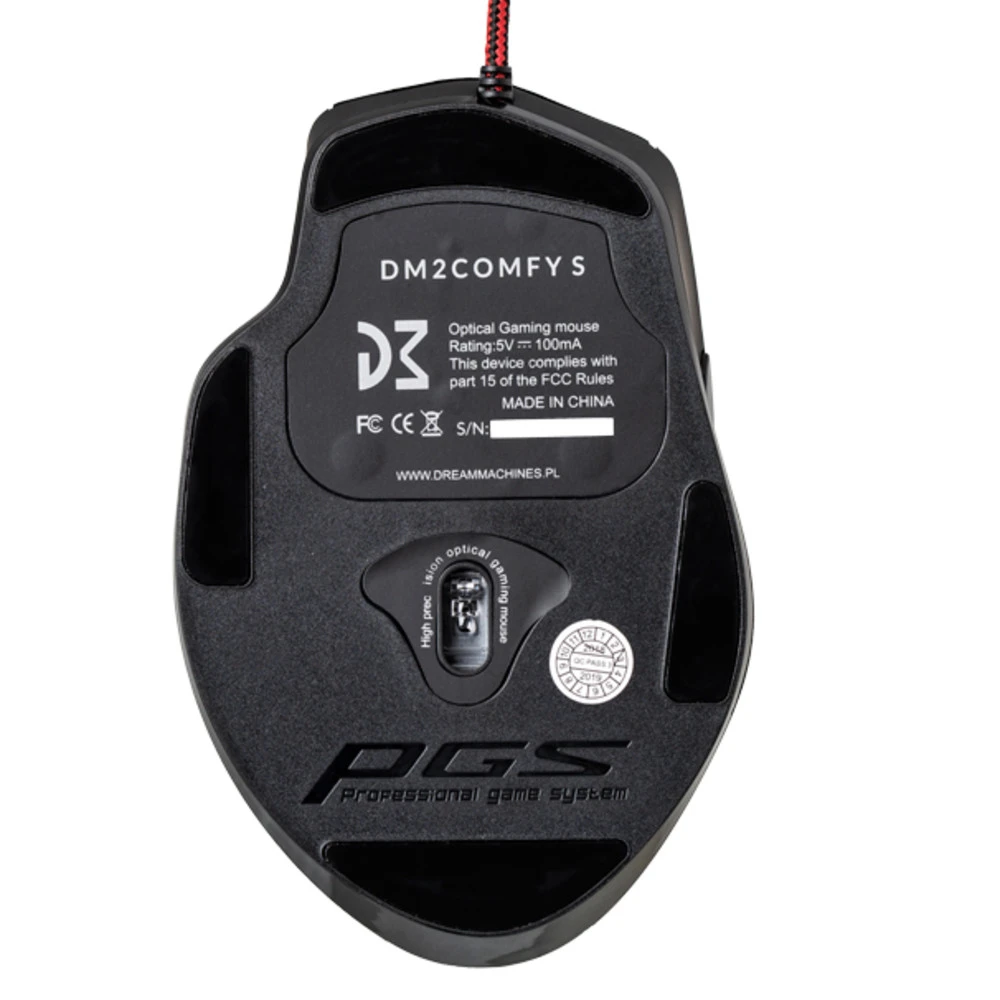 Мышь Dream Machines DM2 Comfy S - Black Игровые, Проводная