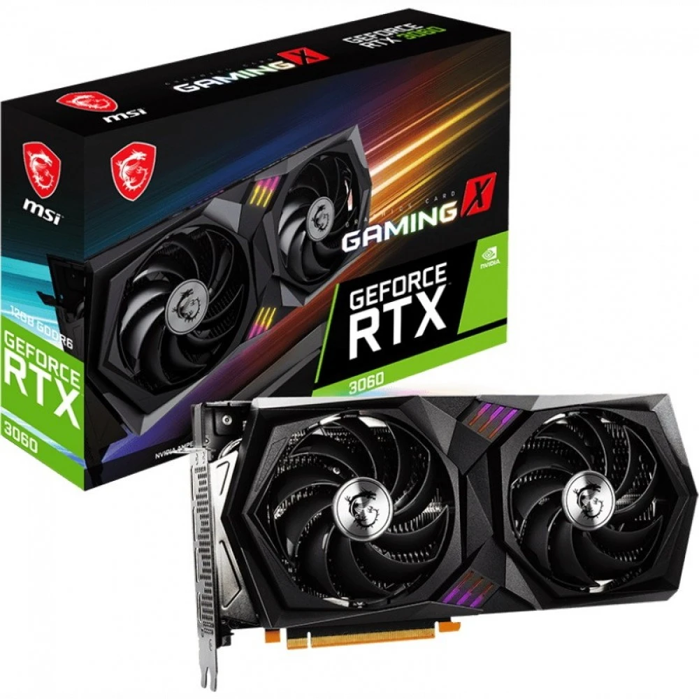 Видеокарта MSI RTX 3060 GAMING X 12G 12 ГБ