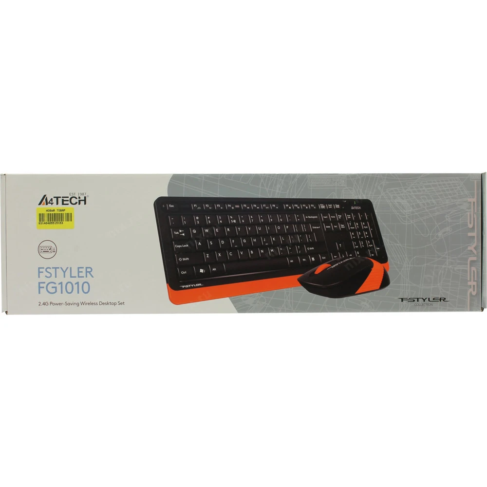 Клавиатура + мышь A4Tech Fstyler FG-1010-ORANGE Fstyler