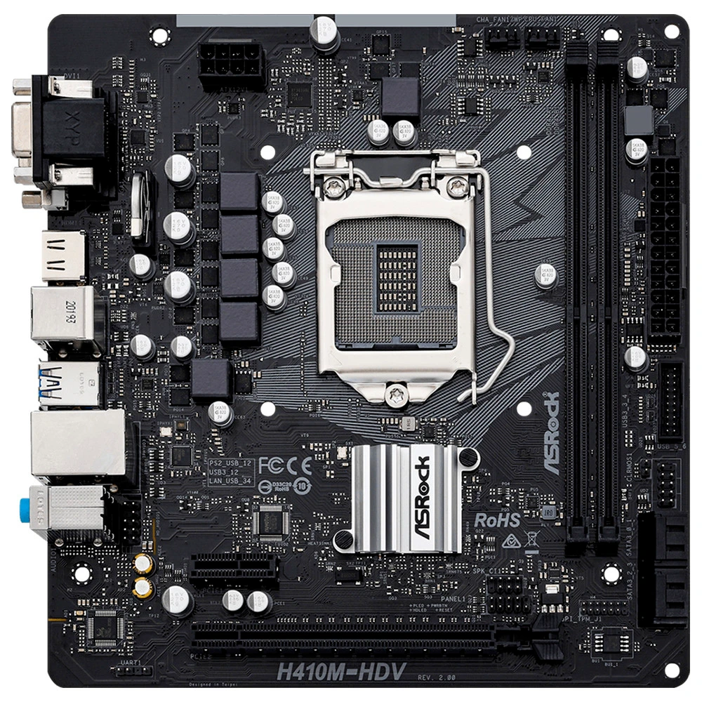 Материнская плата ASRock H410M-HDV R2.0 Micro-ATX, LGA 1200