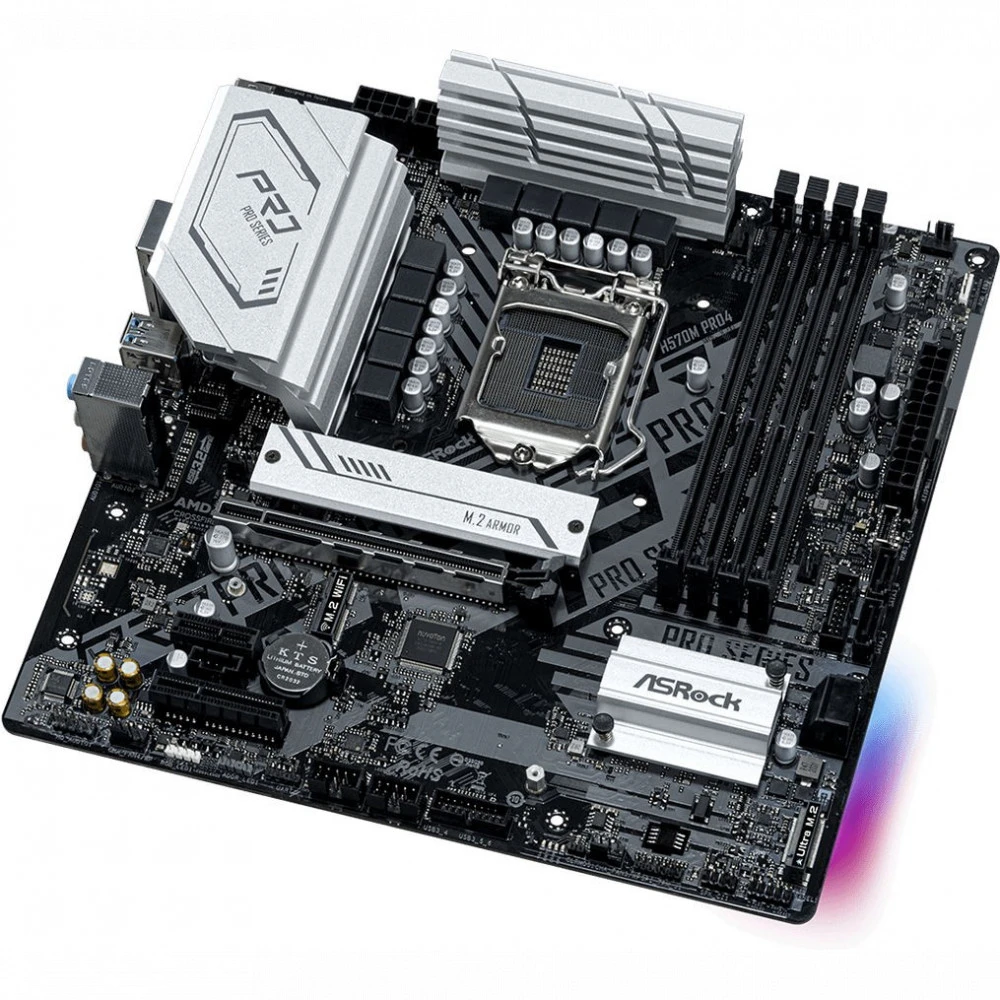 Материнская плата ASRock H570M PRO4 Micro-ATX, LGA 1200