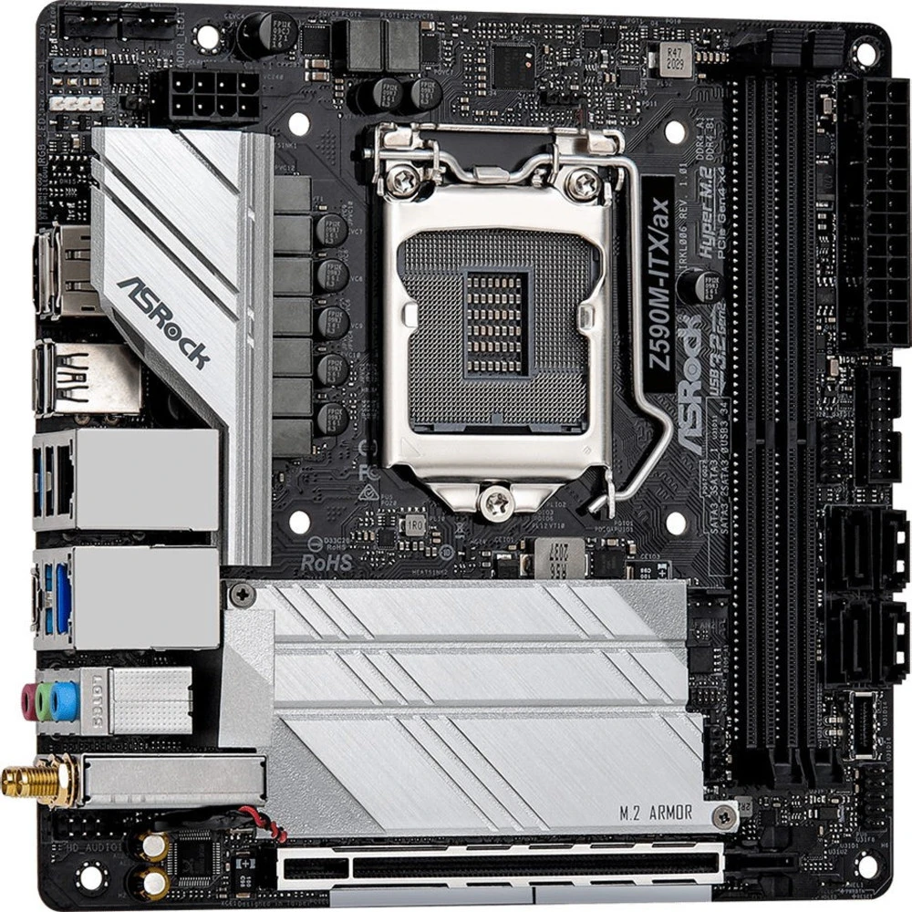 Материнская плата ASRock Z590M-ITX/AX Mini-ITX, LGA 1200
