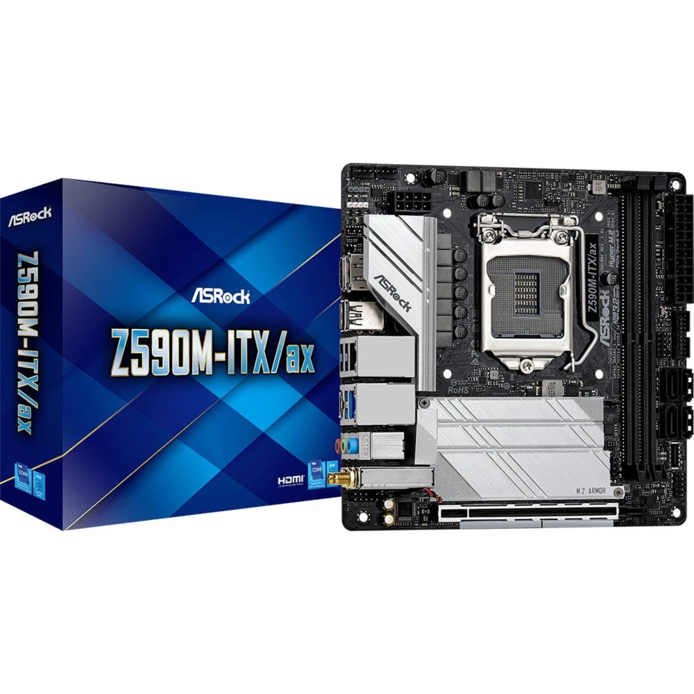 Материнская плата ASRock Z590M-ITX/AX Mini-ITX, LGA 1200