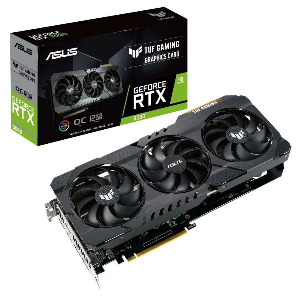 Видеокарта Asus TUF-RTX3060-O12G-GAMING 90YV0GC0-M0NA00 12 ГБ