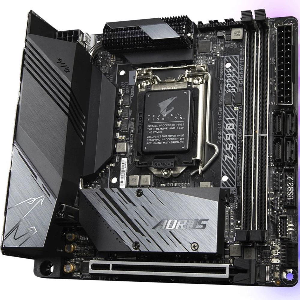 Материнская плата Gigabyte Z590I AORUS ULTRA Mini-ITX, LGA 1200