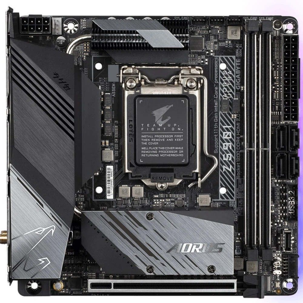 Материнская плата Gigabyte Z590I AORUS ULTRA Mini-ITX, LGA 1200