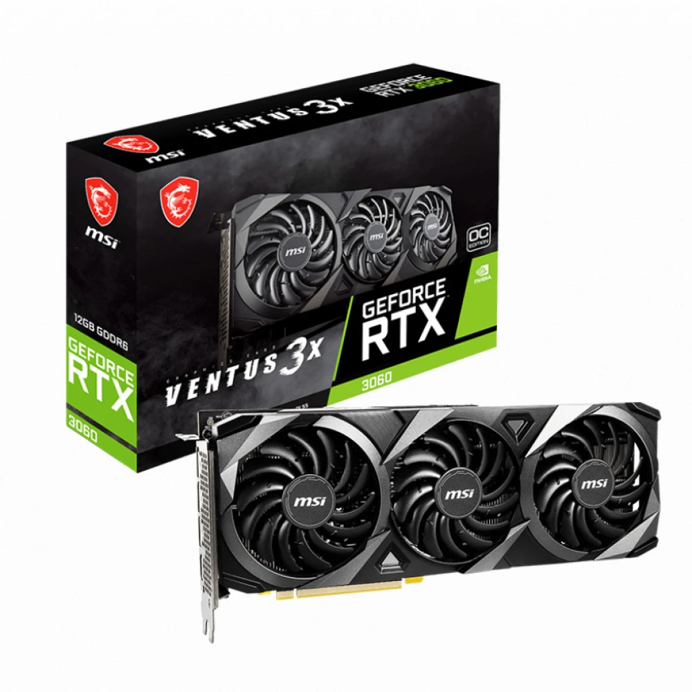 Видеокарта MSI RTX 3060 VENTUS 3X 12G OC 12 ГБ