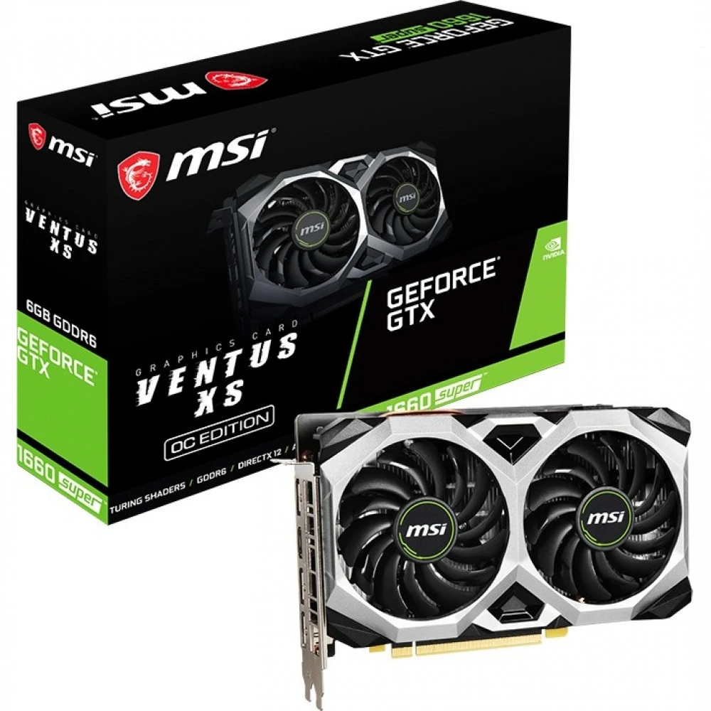 Видеокарта MSI GTX 1660 SUPER VENTUS XS OC GTX 1660 SUPER VENTUS XS OC RU 6 ГБ