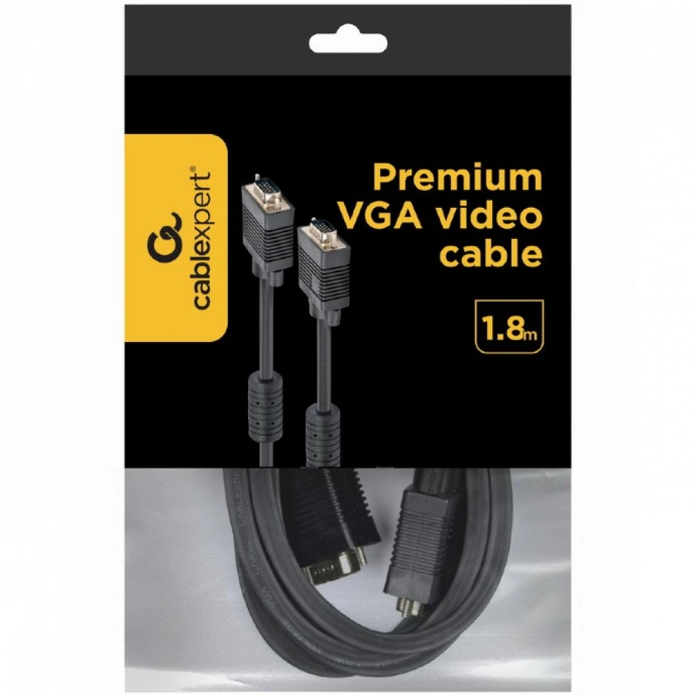 Кабель интерфейсный Cablexpert Cable SVGA 1.8 м CC-PPVGA-6B D-SUB (VGA) - D-SUB (VGA)