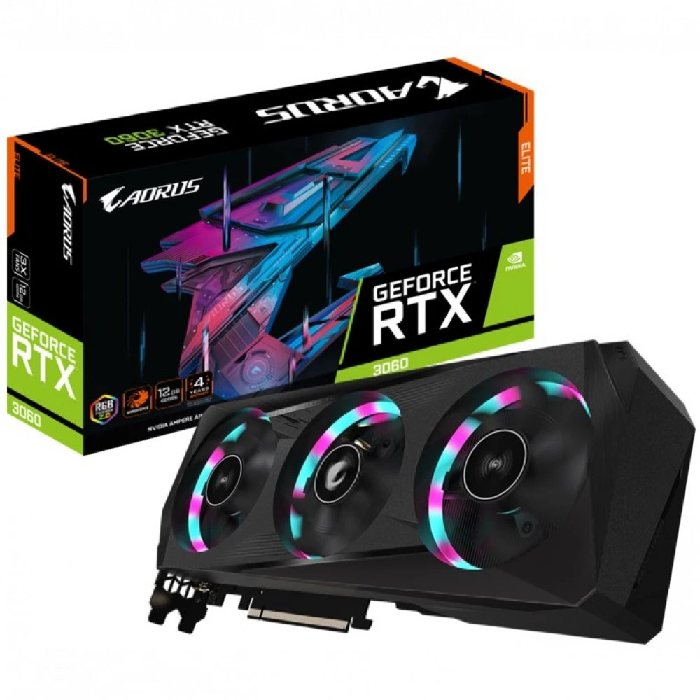 Видеокарта Gigabyte GV-N3060AORUS E-12GD 12 ГБ