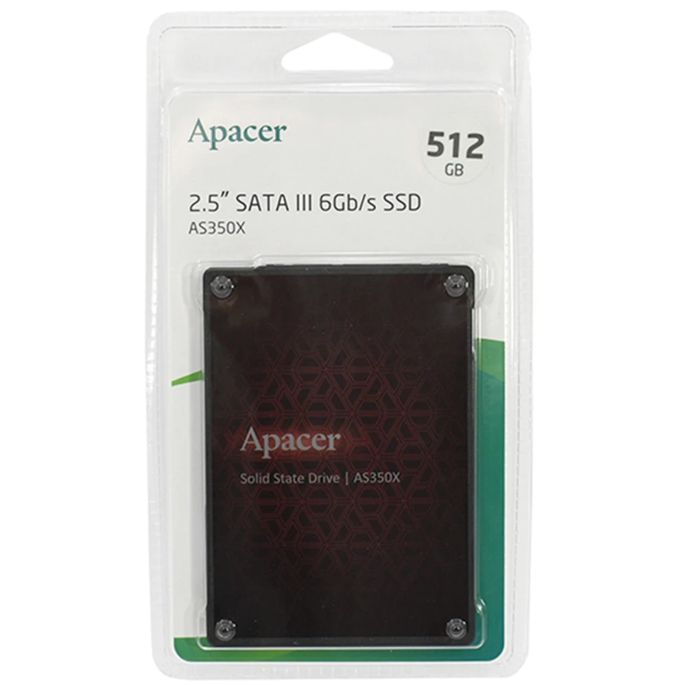 Жесткий диск Apacer AS350X AP512GAS350XR-1 SSD (твердотельные), 512 ГБ, 2.5 дюйма, SATA